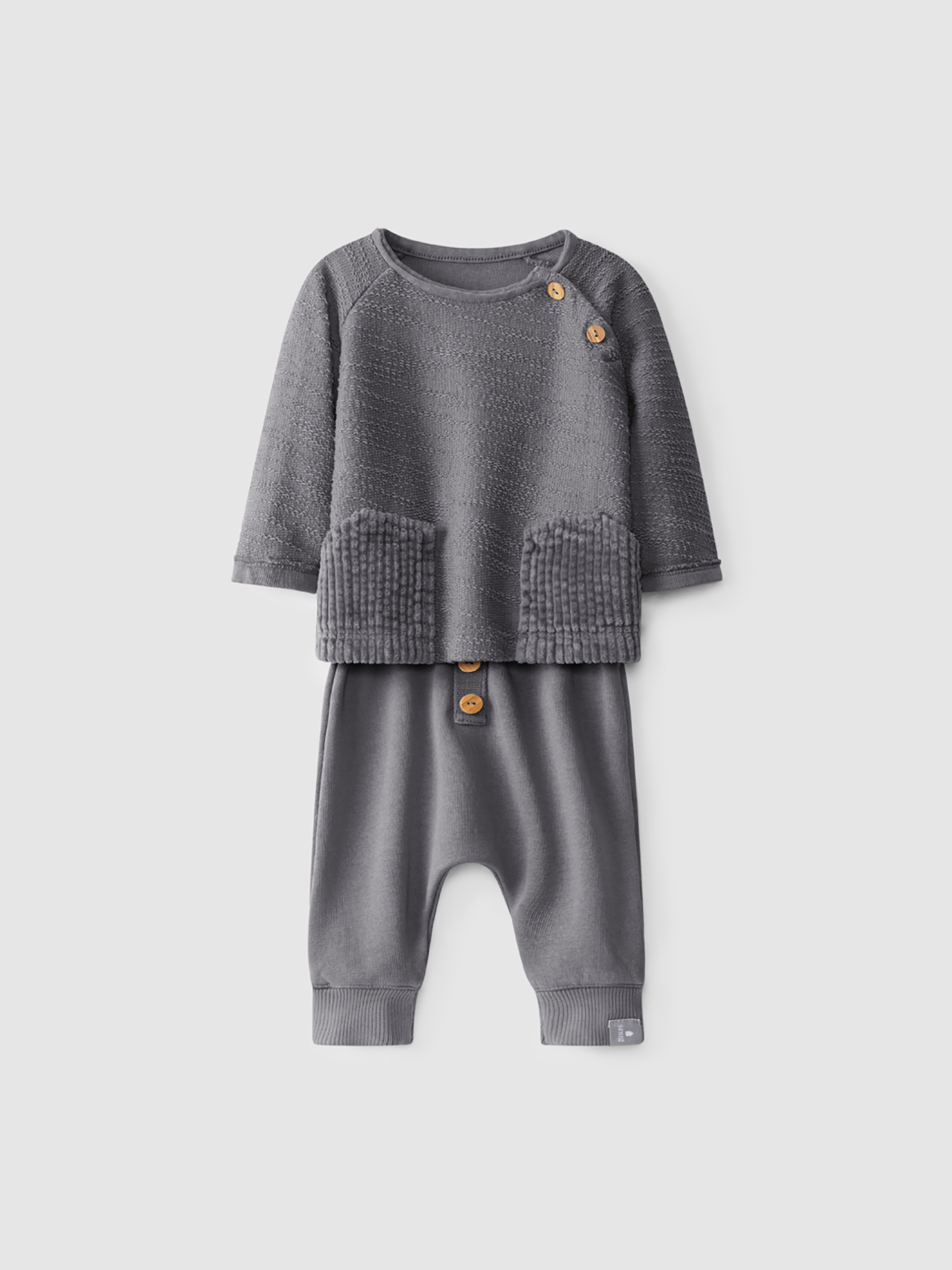 Textured fleece sweat + pants kit