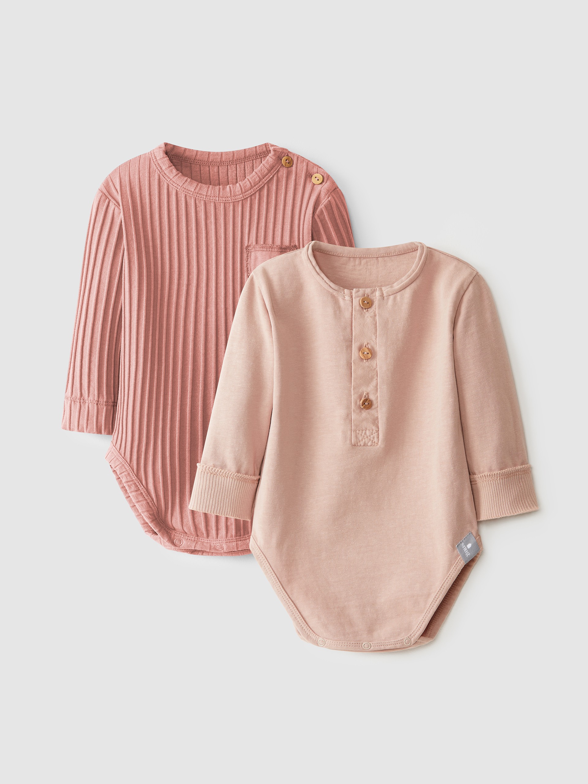 Kit de dois bodies malha de algodão