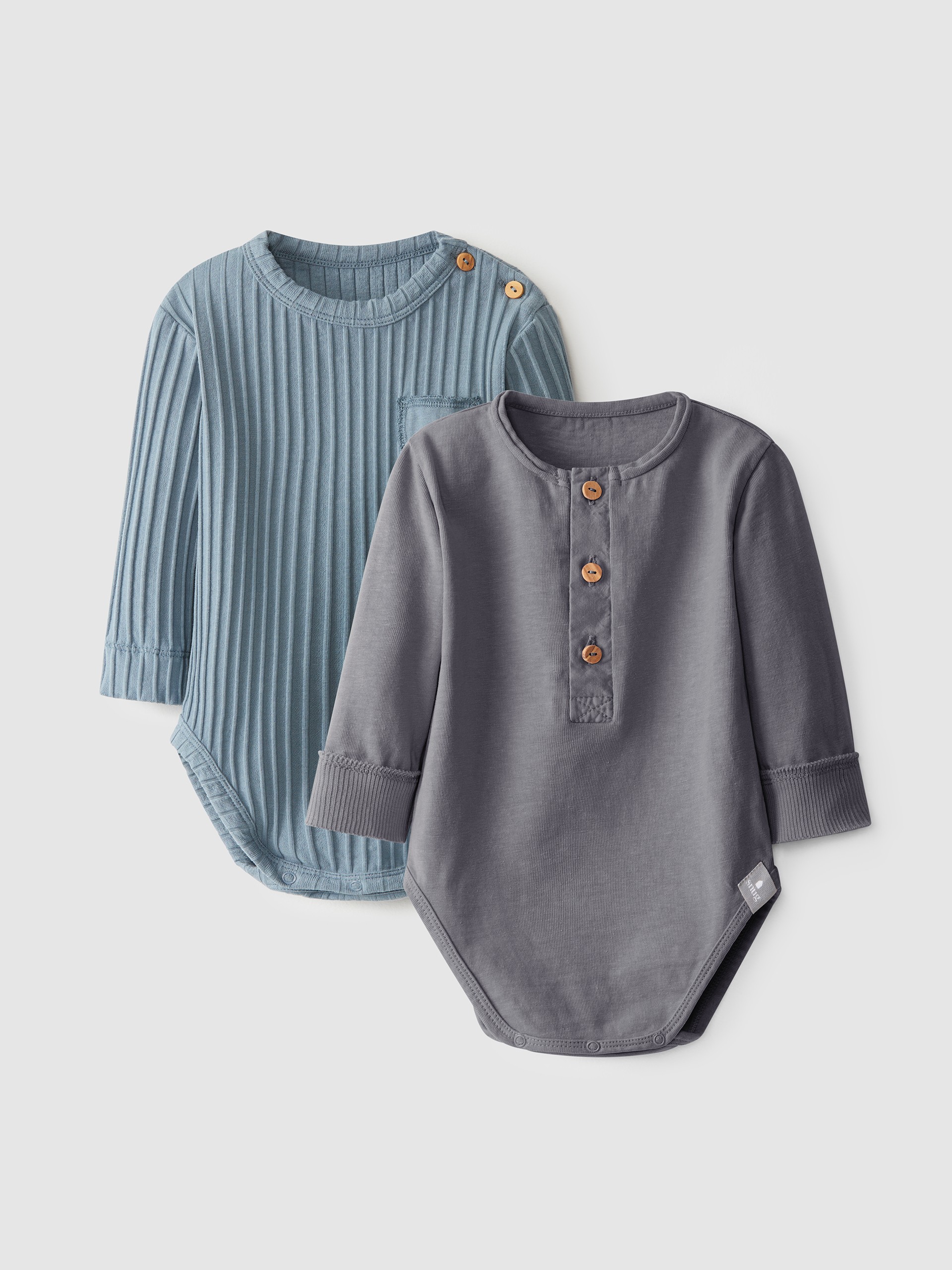 Kit de dois bodies malha de algodão