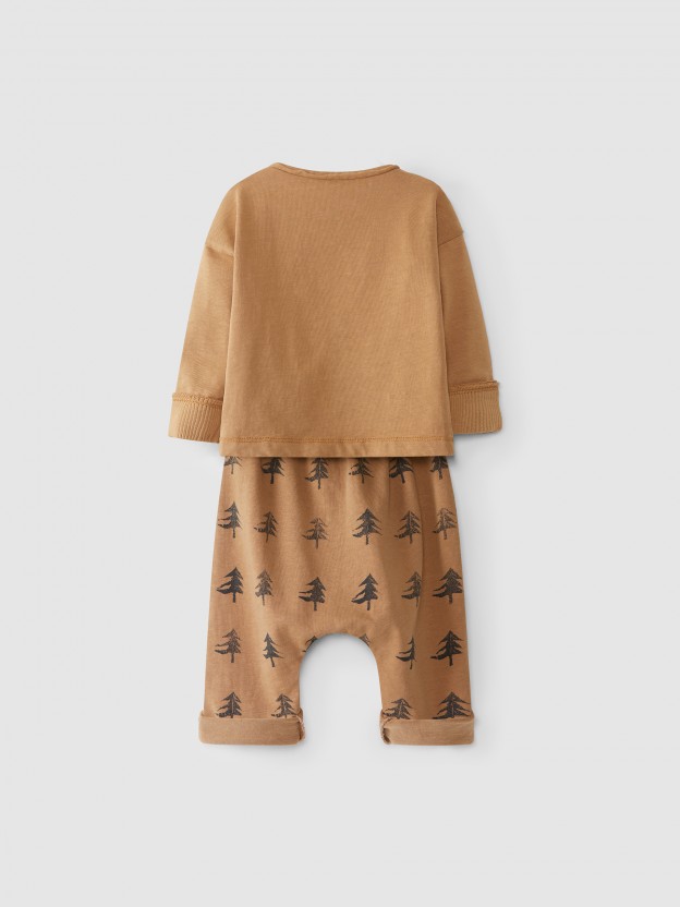 Pine trees pants and t-shirt kit
