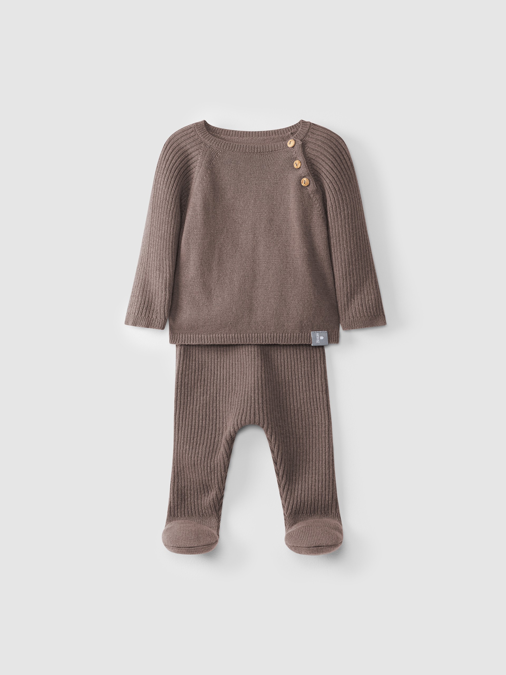 Kit camisola e calças tricot