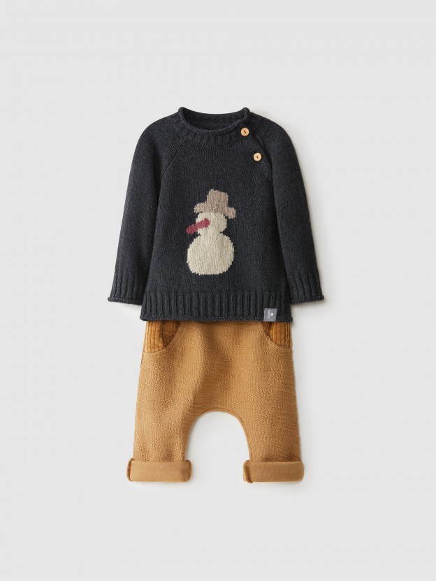 Snowman sweater and pants kit