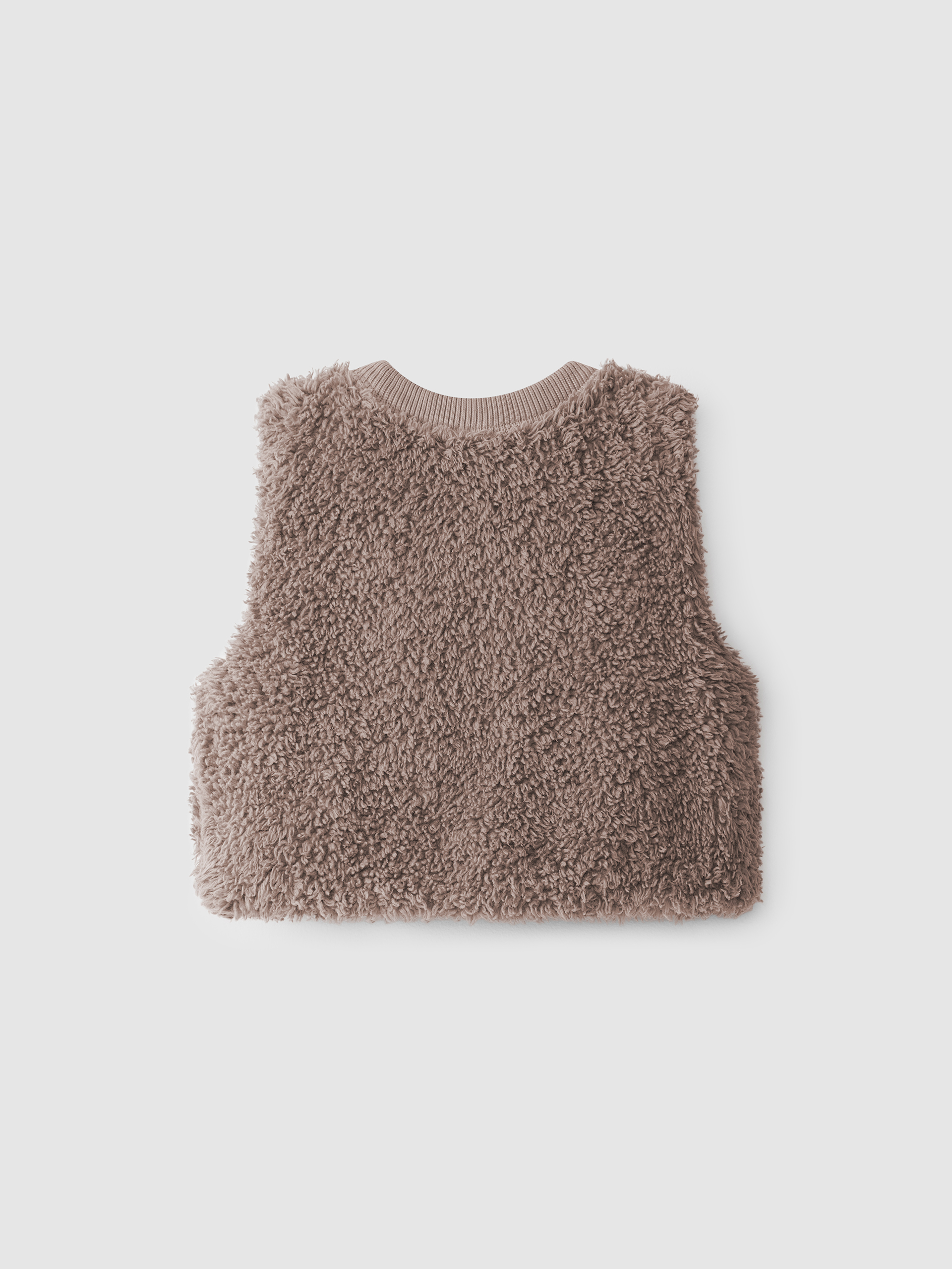 Colete em pêlo de algodão orgânico