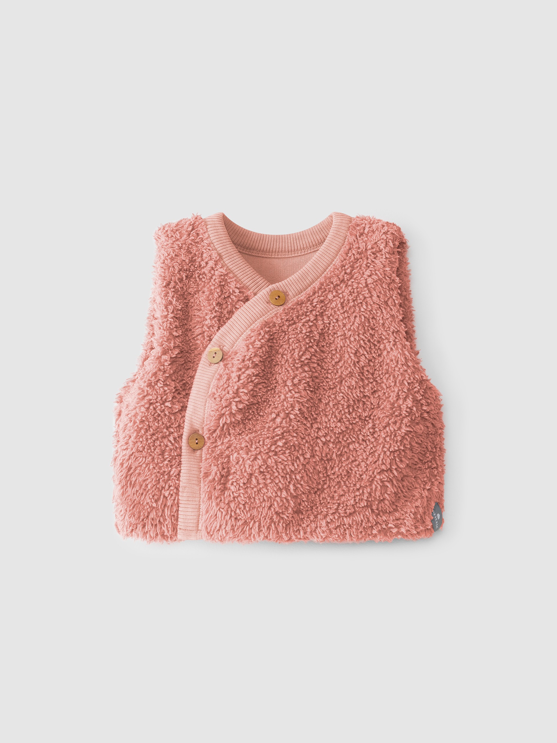 Organic cotton fur vest