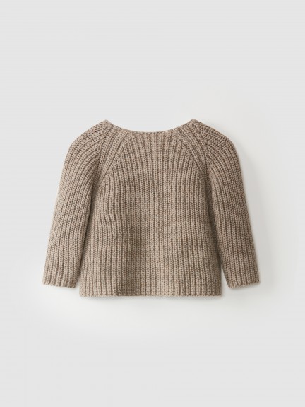 Recycled cotton/wool knitted cardigan Recycled cotton/wool knitted cardigan