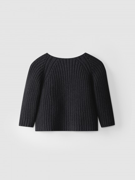 Casaco tricot algodão/lã reciclados Casaco tricot algodão/lã reciclados