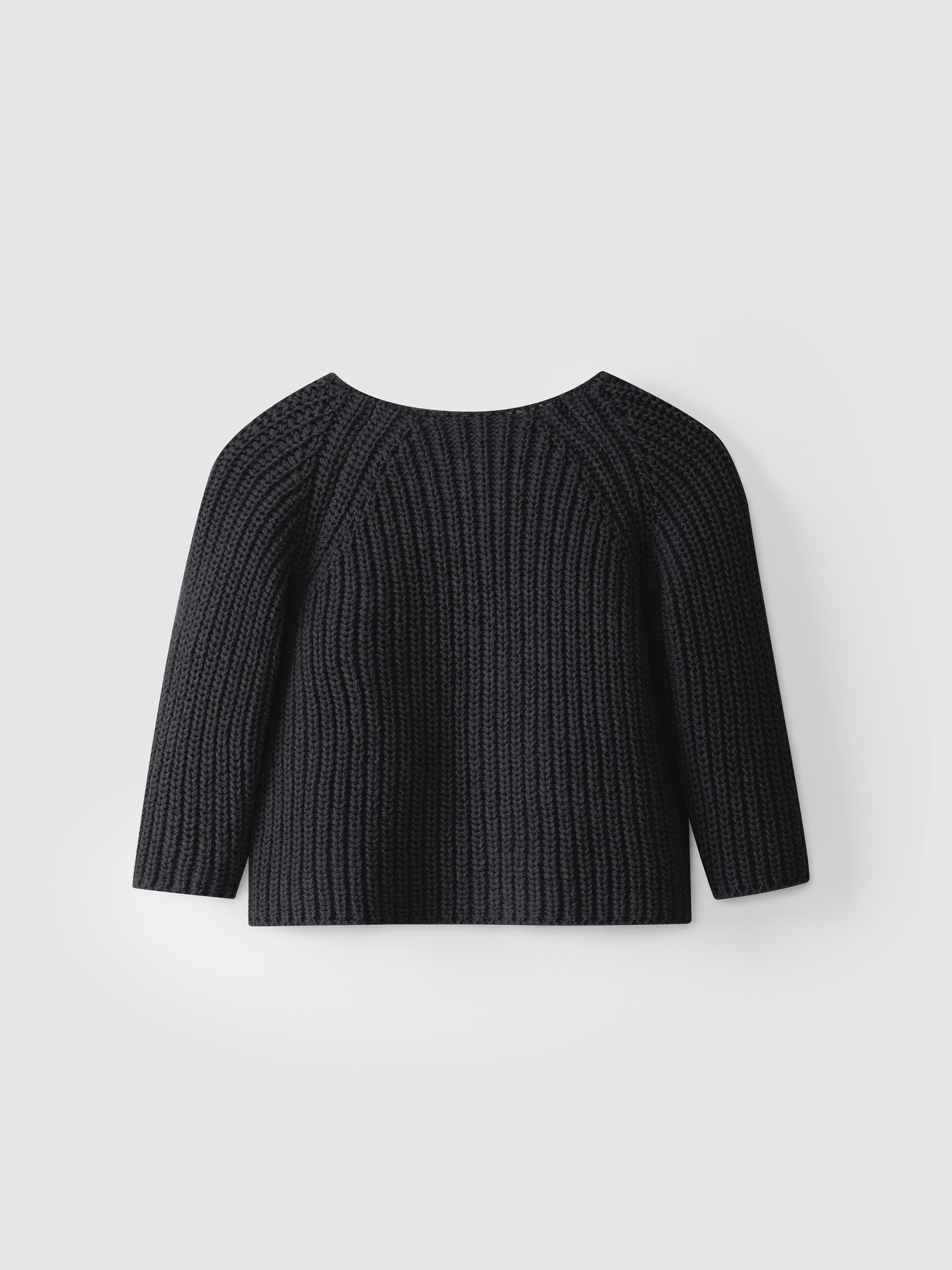 Recycled cotton/wool knitted cardigan