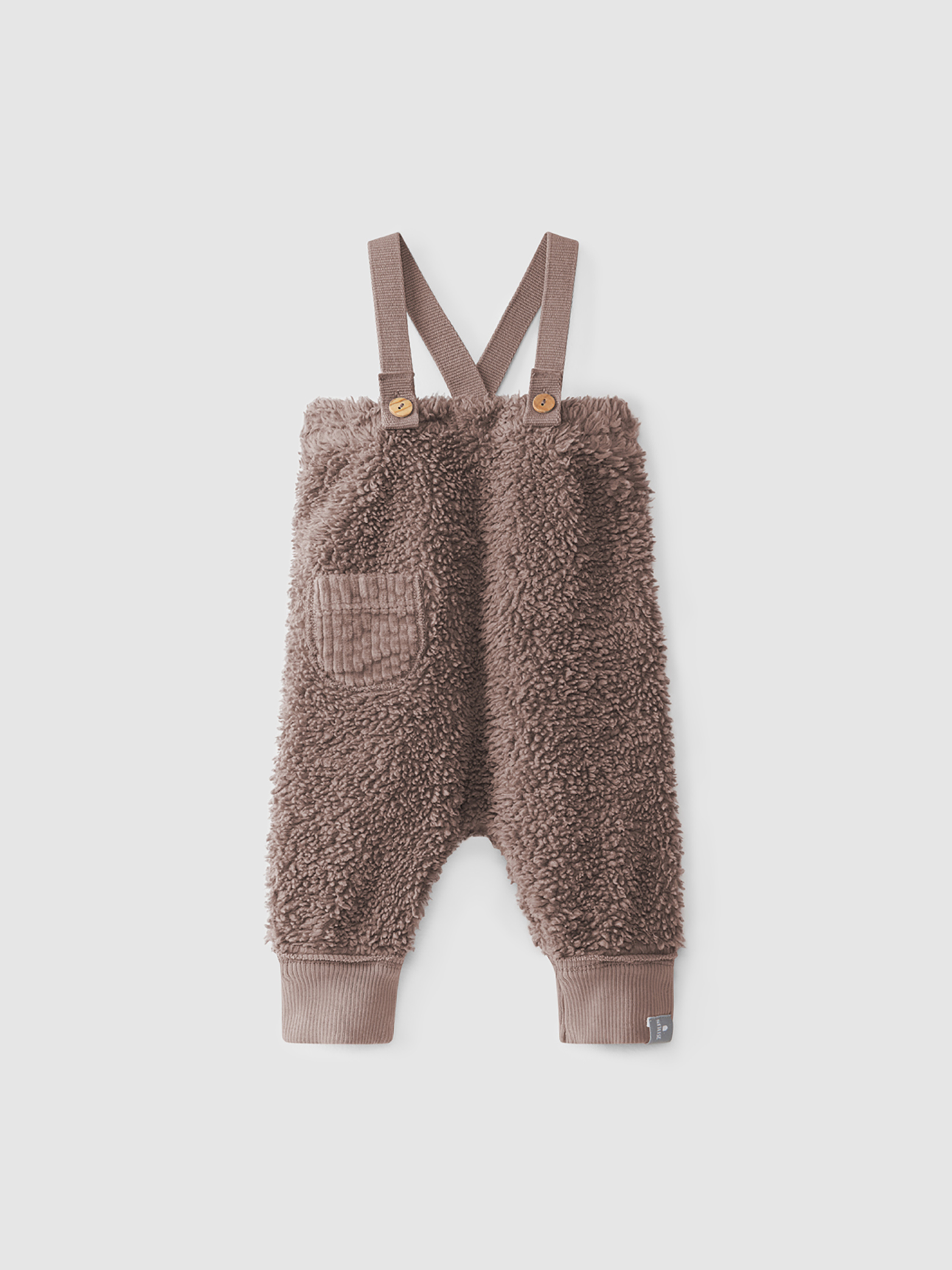 Dungarees in organic cotton fur