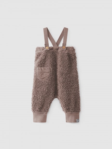 Dungarees in organic cotton fur Dungarees in organic cotton fur