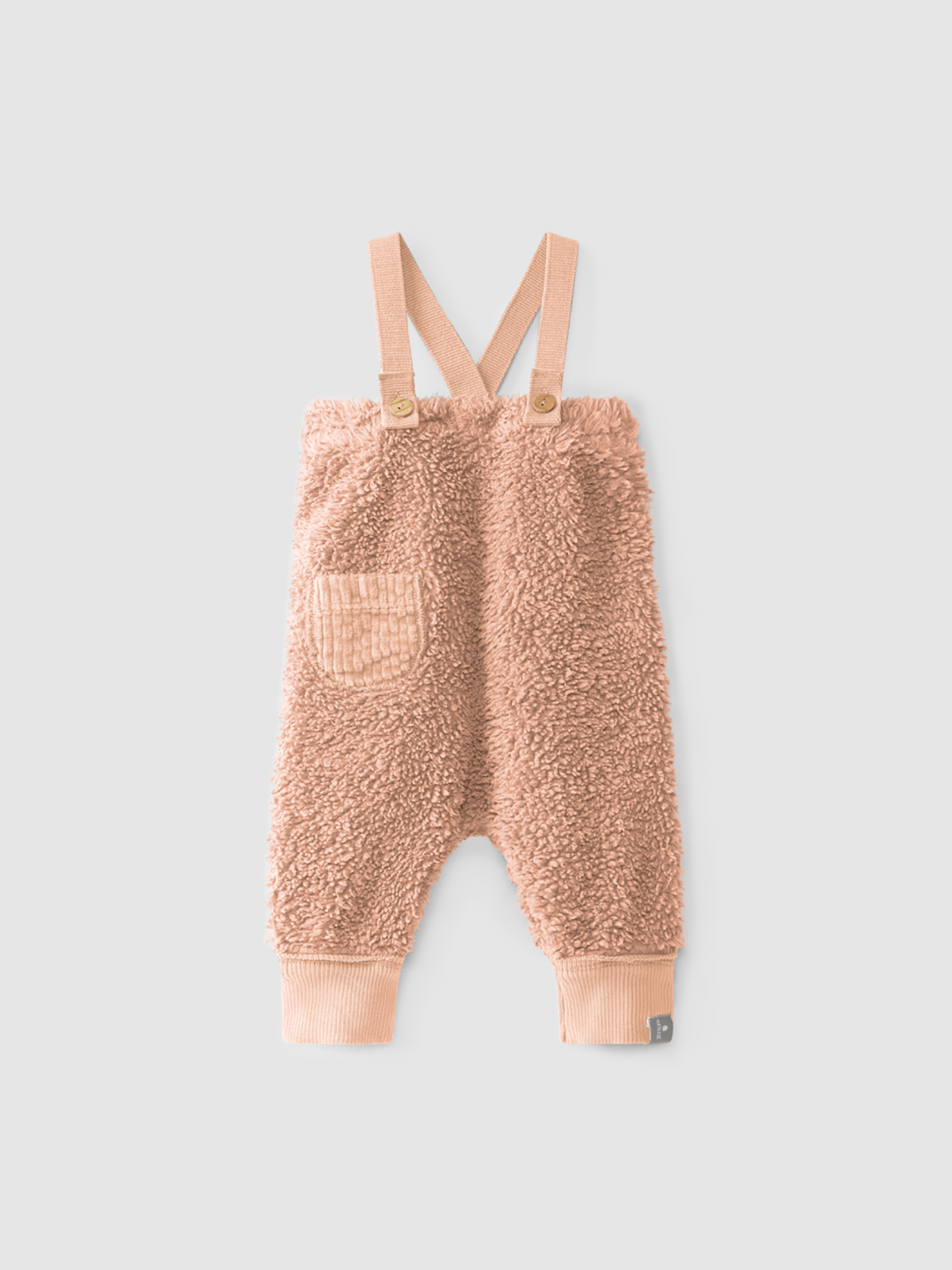 Dungarees in organic cotton fur