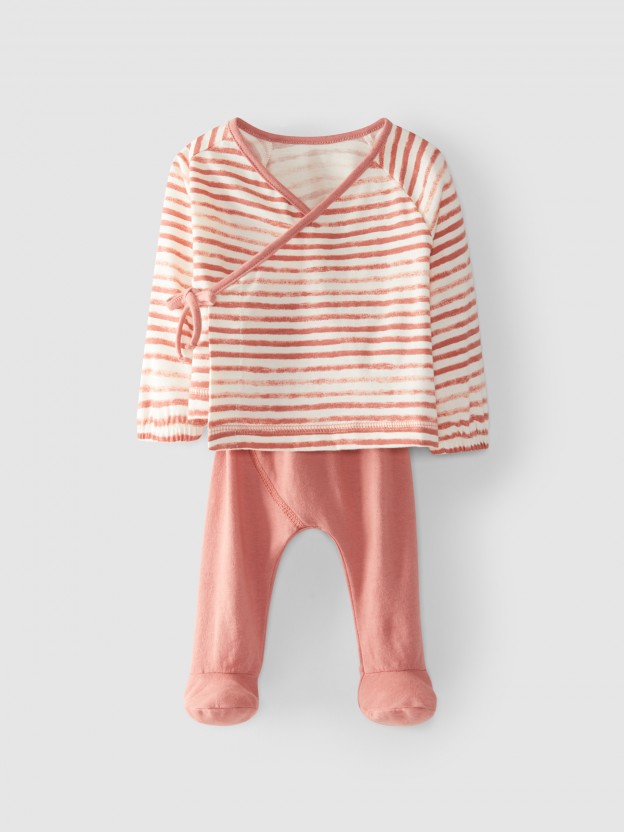 Conjunto de duas peas riscas