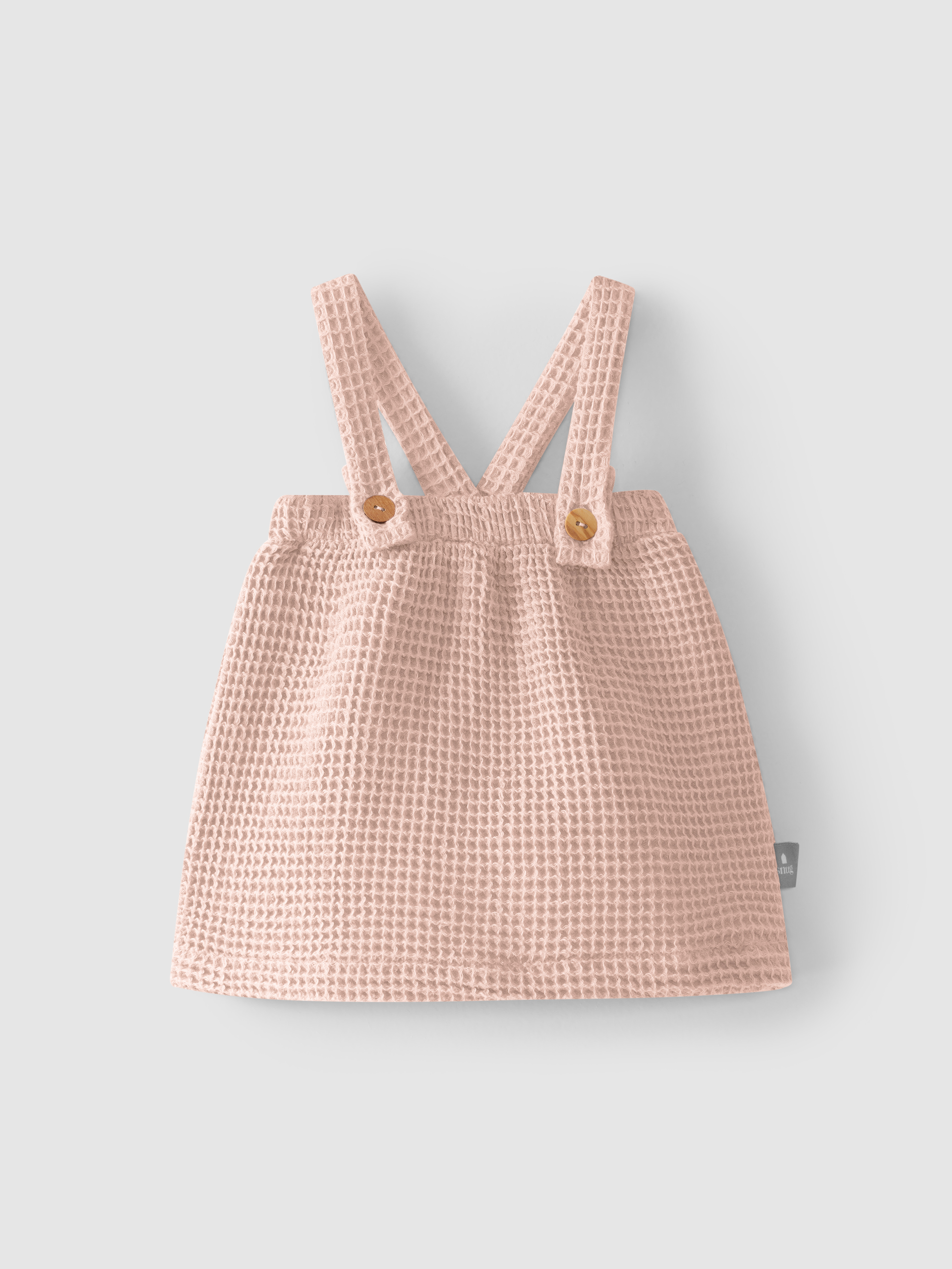 Falda de peto tejido waffle