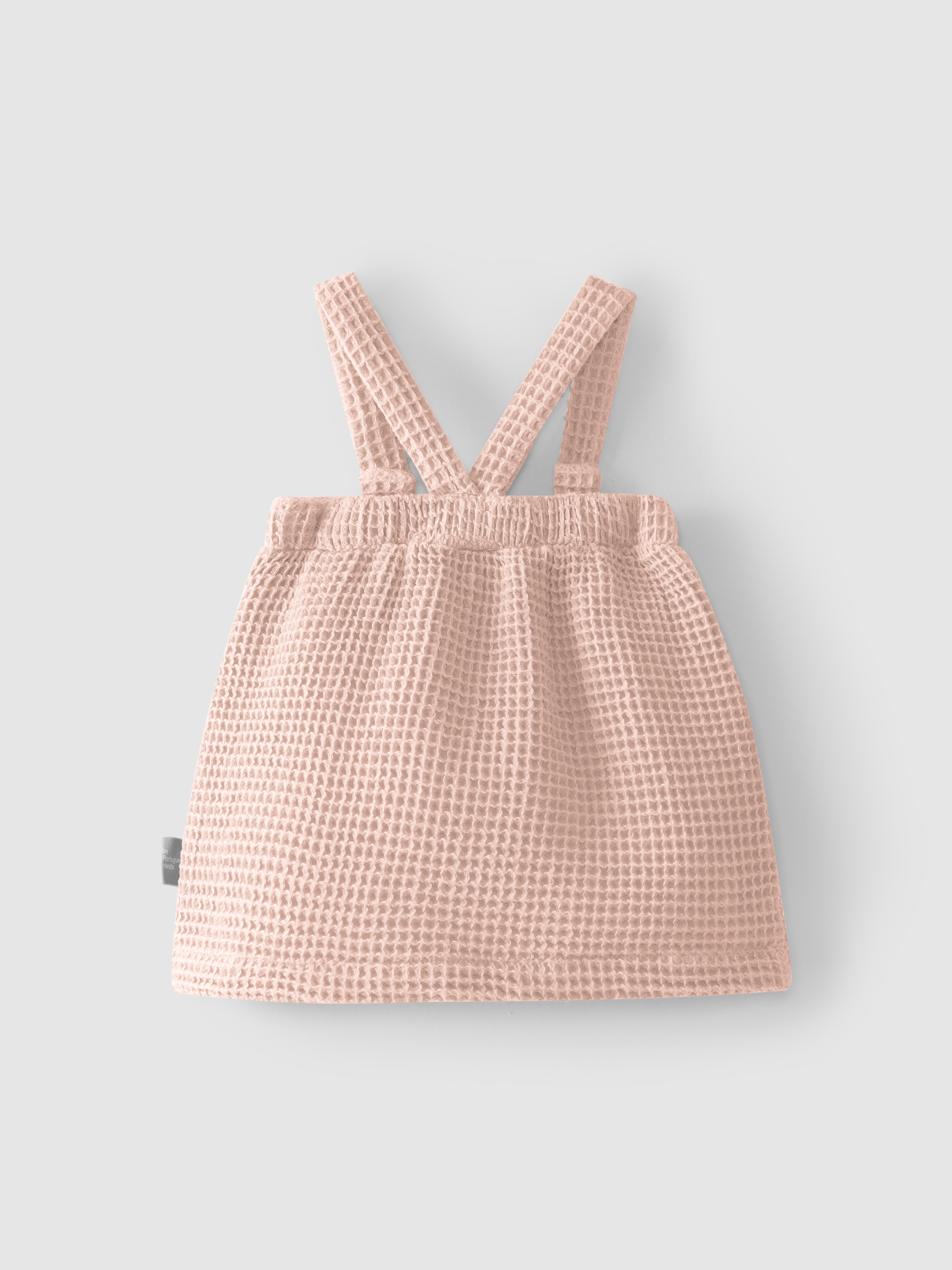 Falda de peto tejido waffle