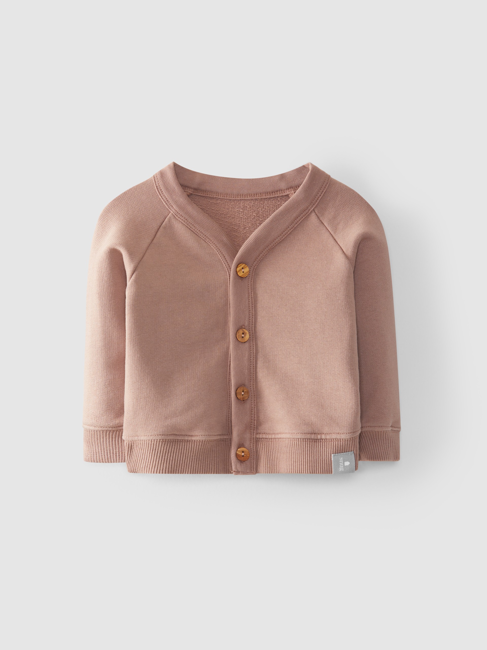 Casaco decote em bico algodão orgânico