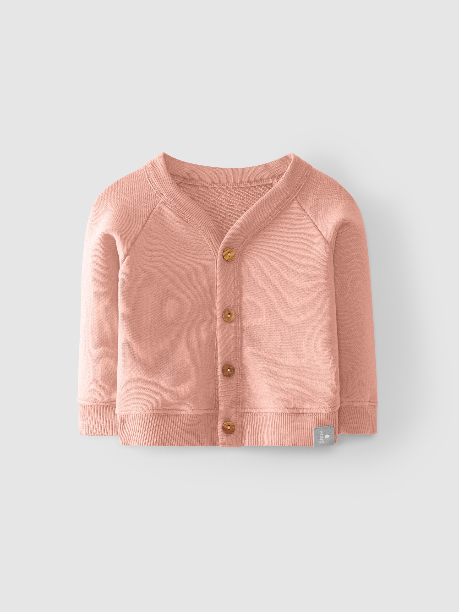 Abrigo cuello en V algodón orgánico