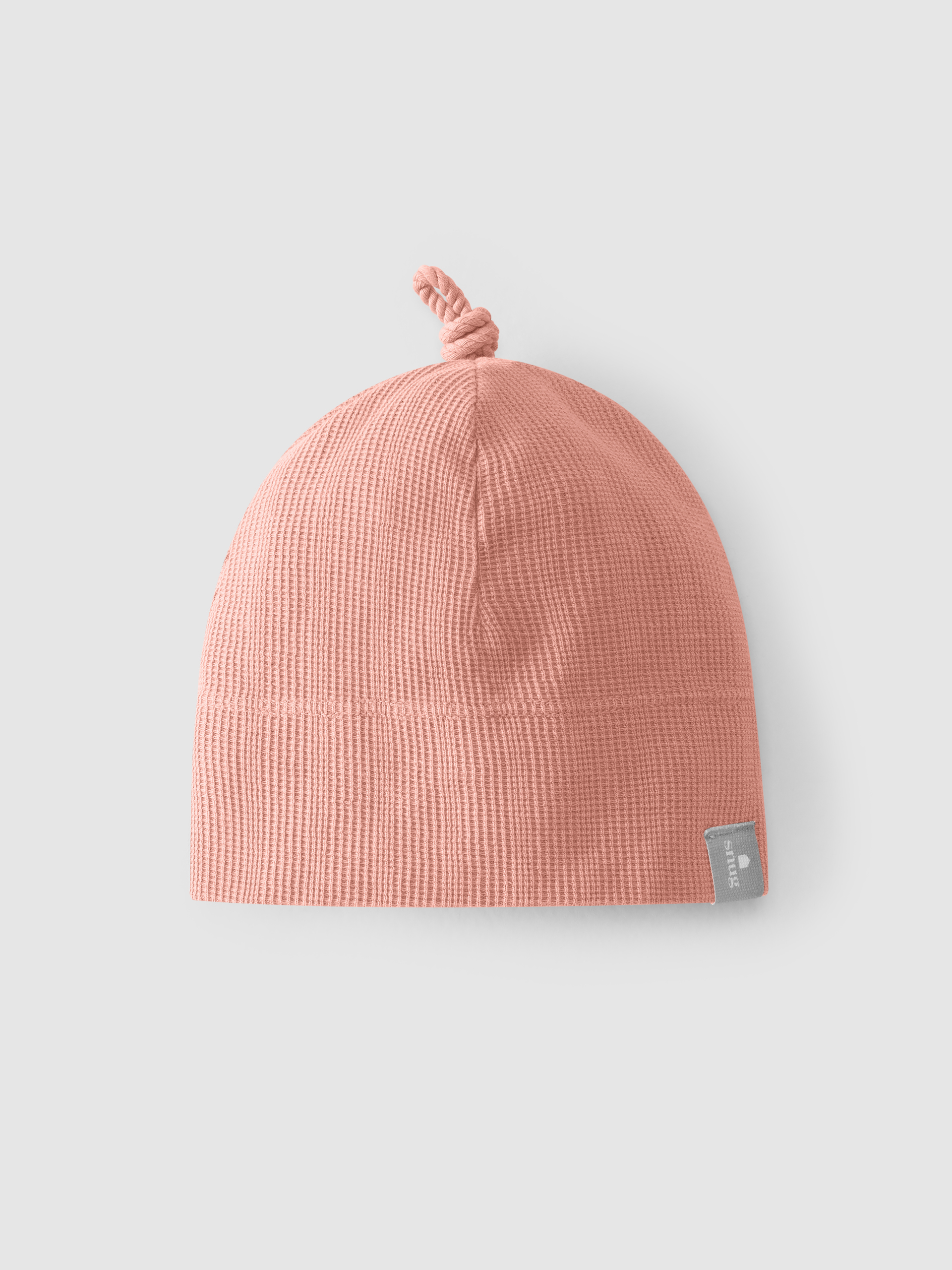 Gorro tejido texturizado con nudo