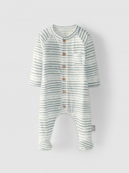 Babygrow estampado com bolso