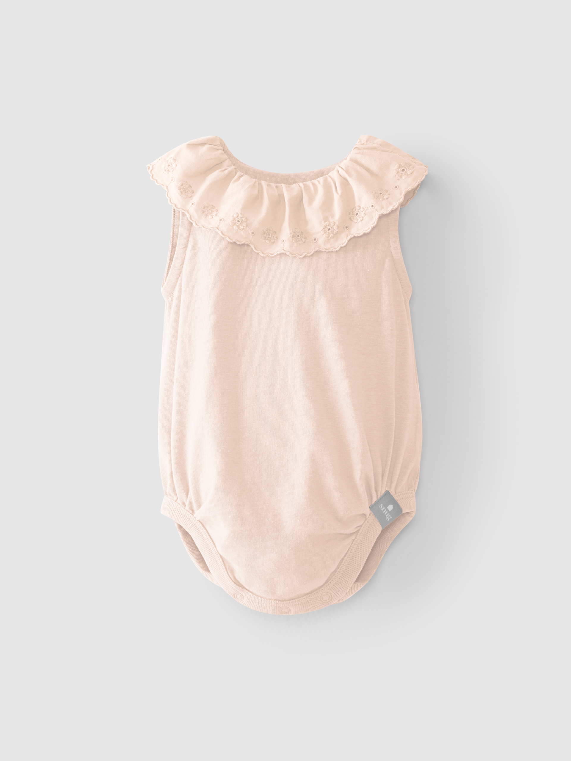 Bodysuit embroidery collar