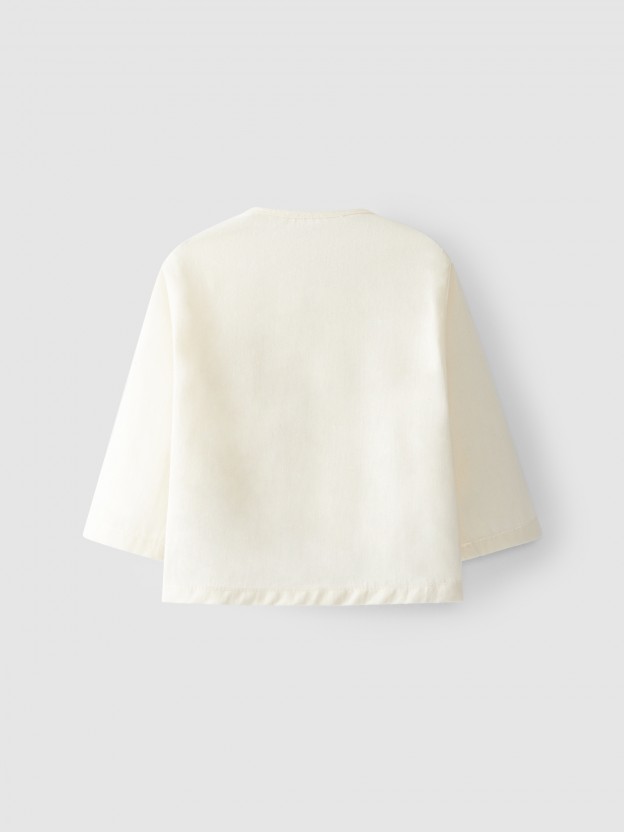 Organic cotton shirt with pocket