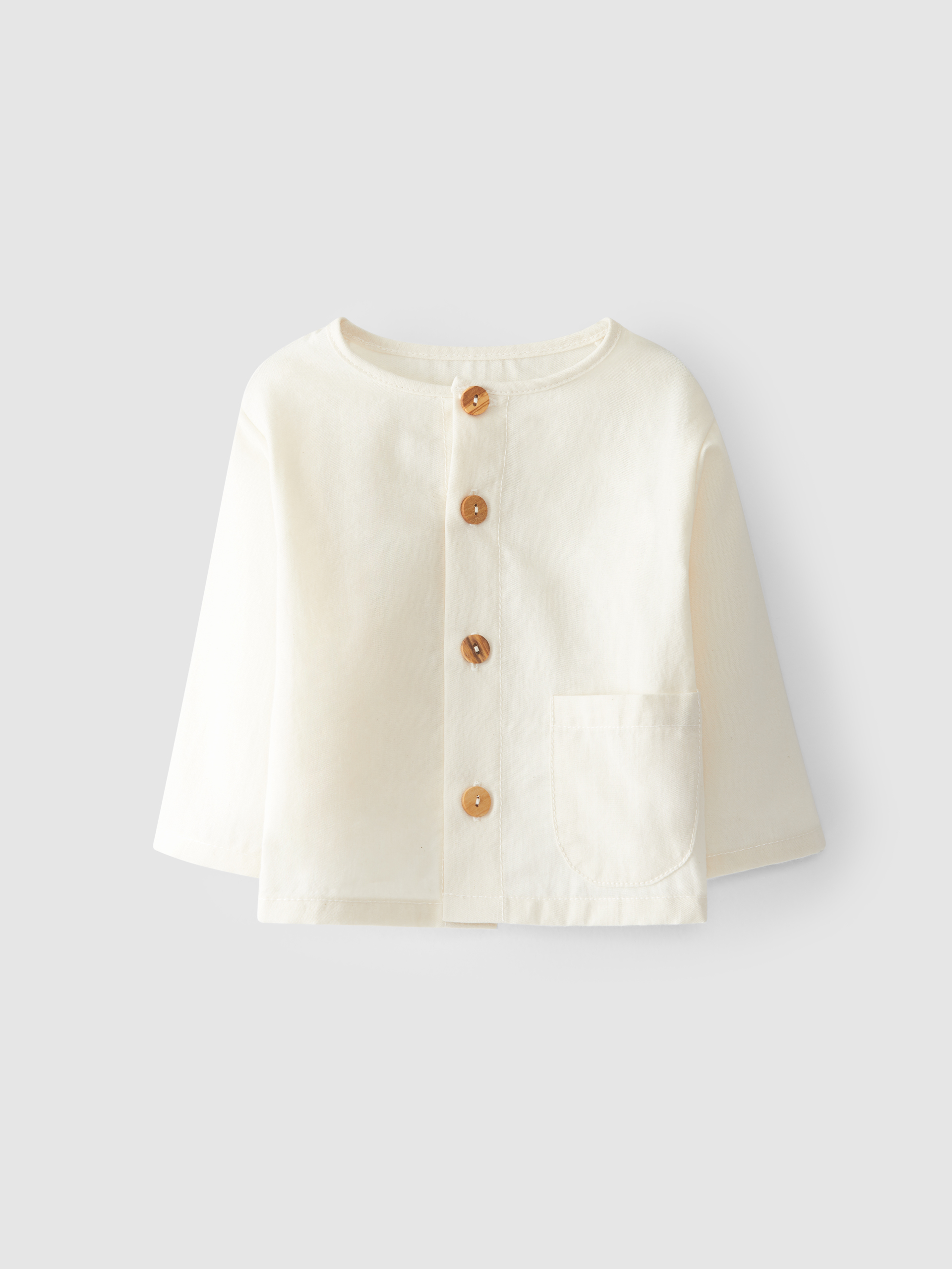Organic cotton shirt with pocket