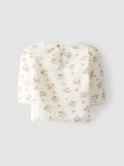 Blusa manga comprida flores Blusa manga comprida flores