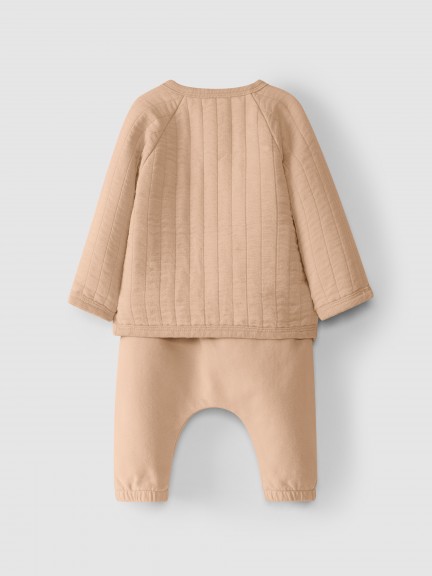 Kit de camisola em gaze dupla e calças Kit de camisola em gaze dupla e calças