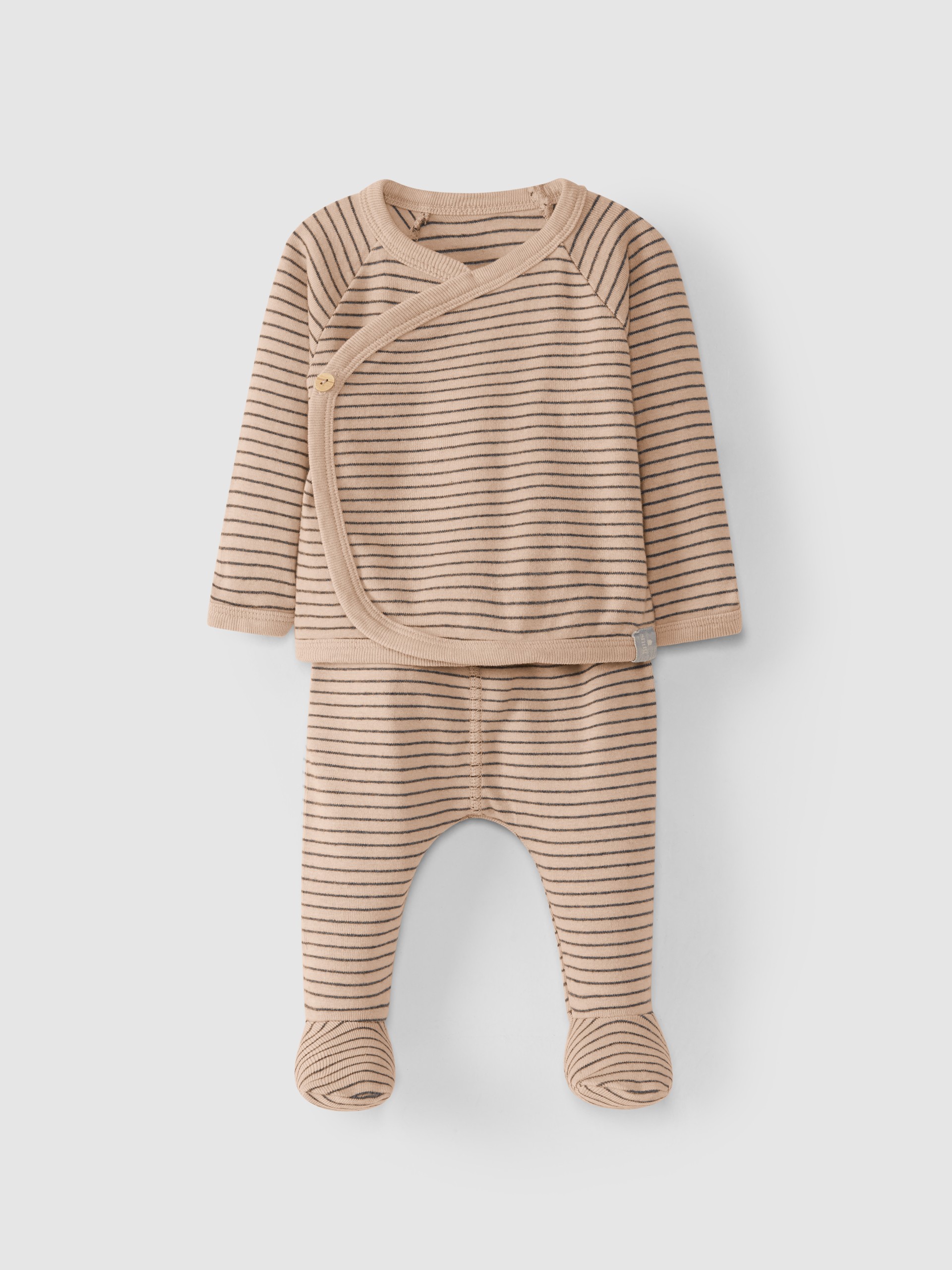 Conjunto de jersey y pantalón en punto de algodón estampado