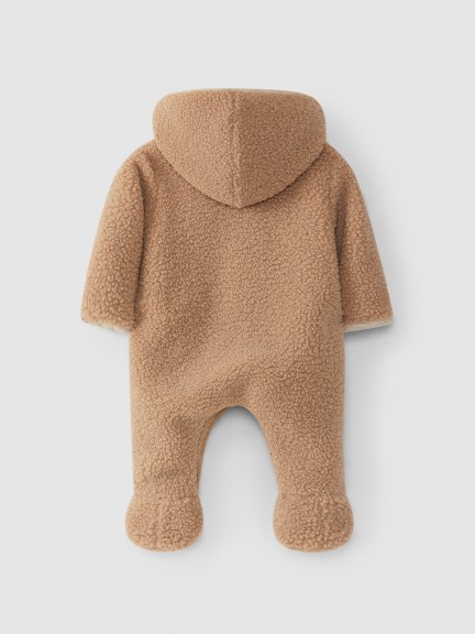 Traje de abrigo de borreguito con capucha Traje de abrigo de borreguito con capucha