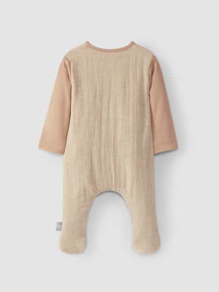 Babygrow em musseline algodão orgânico Babygrow em musseline algodão orgânico