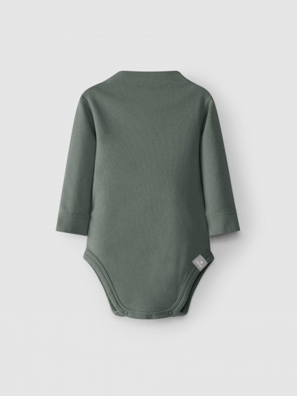 Bodysuit roll collar carded jersey