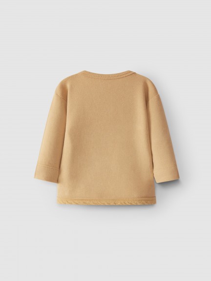 Camisola lisa malha cardada Camisola lisa malha cardada