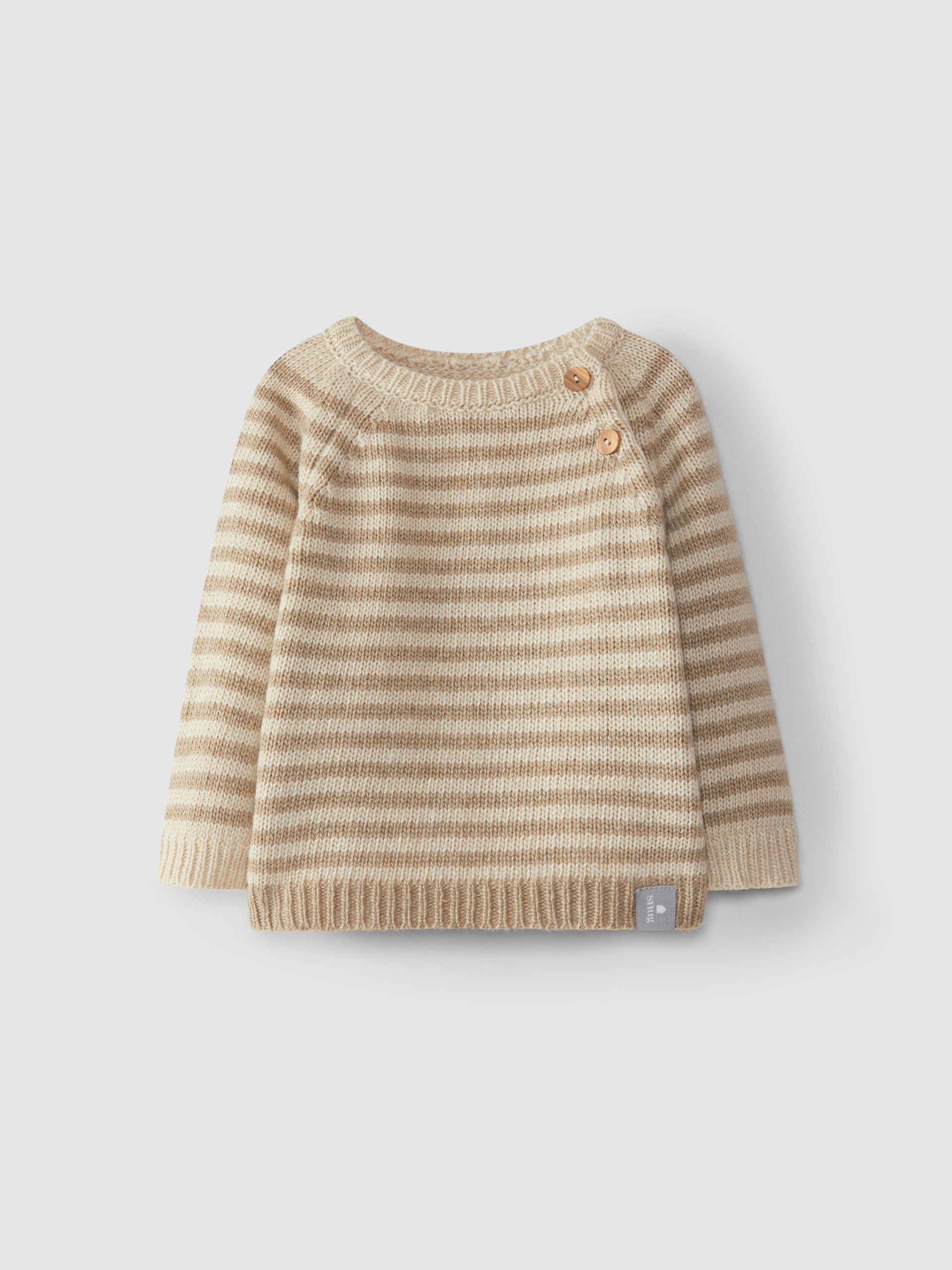 Camisola tricotada com riscas