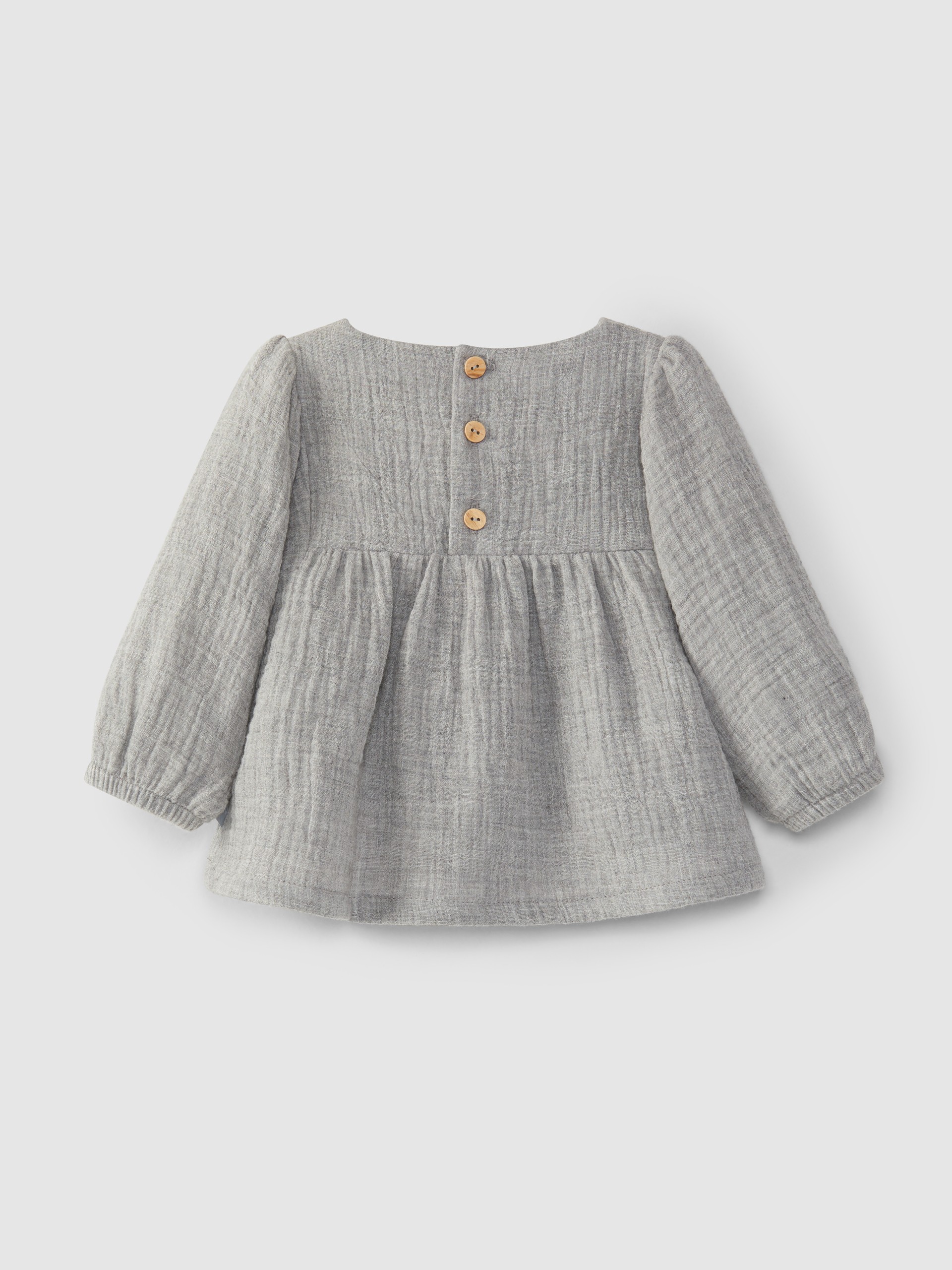 Blusa con bordado de hilo de lana