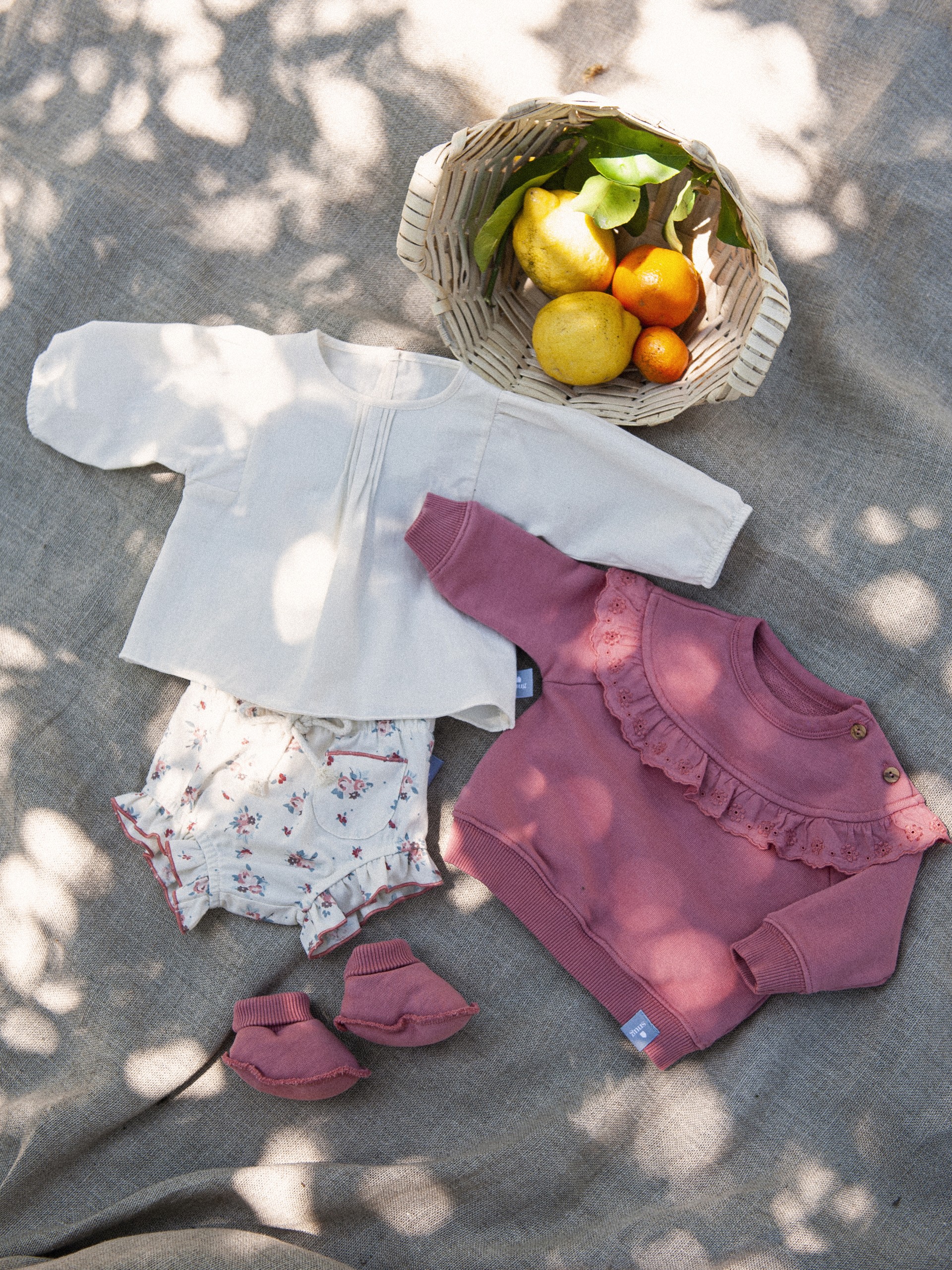 Organic cotton booties