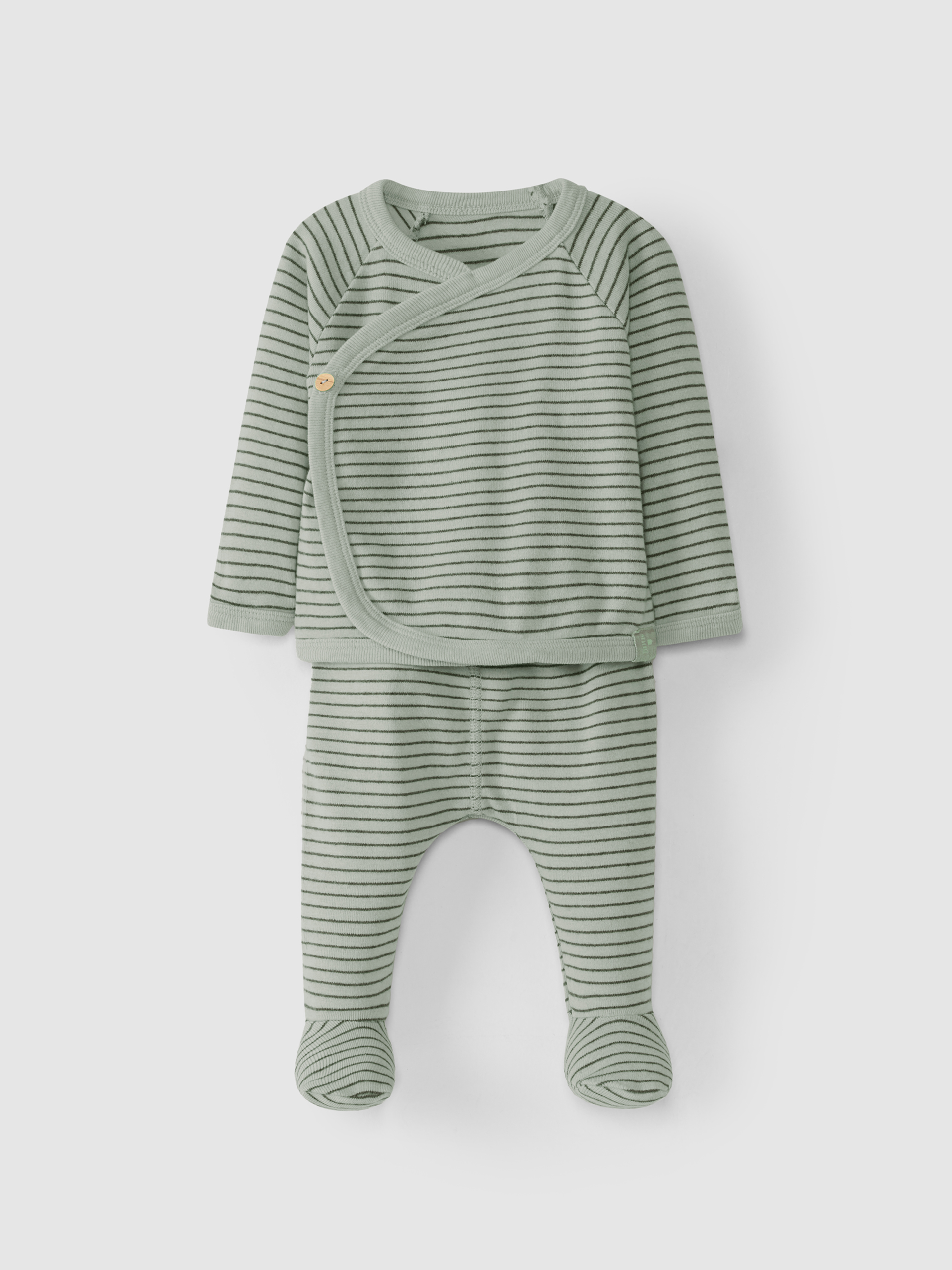 Cotton jersey sweater and pants set printed