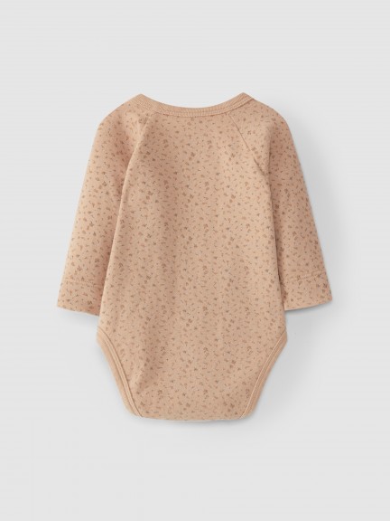 Crossover bodysuit in printed jersey Crossover bodysuit in printed jersey