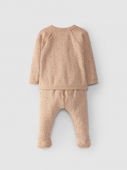 Cotton jersey sweater and pants set printed Cotton jersey sweater and pants set printed