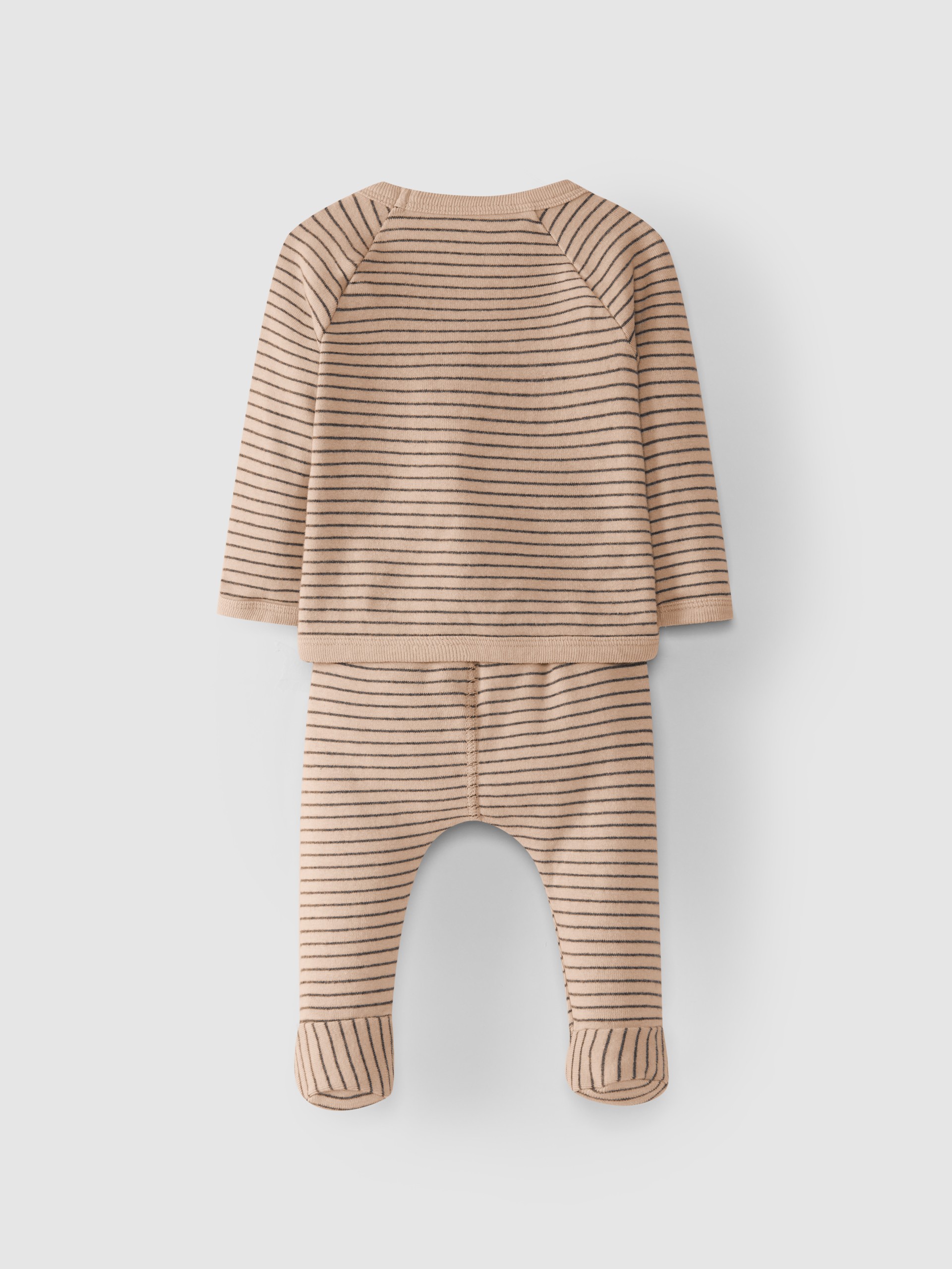 Conjunto de jersey y pantalón en punto de algodón estampado