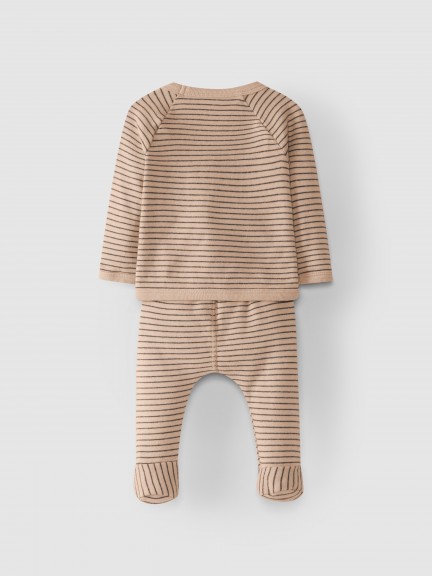 Cotton jersey sweater and pants set printed Cotton jersey sweater and pants set printed