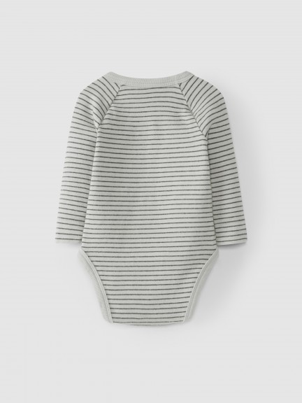 Crossover bodysuit in printed jersey Crossover bodysuit in printed jersey