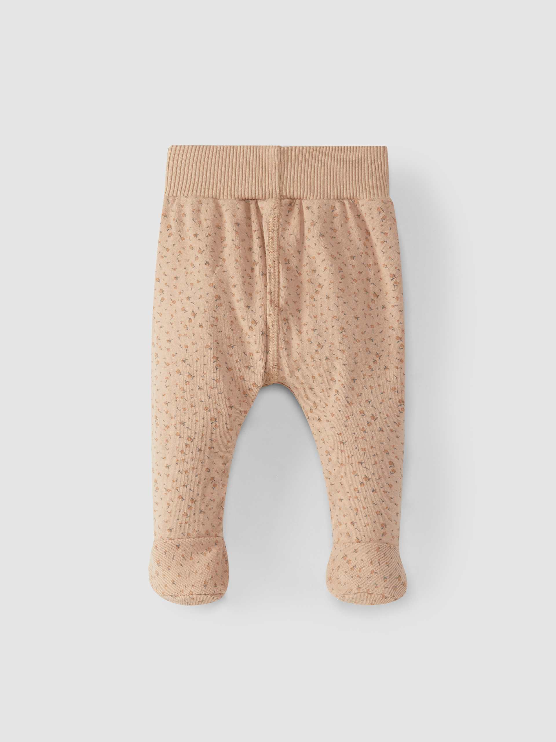 Calças com pé estampadas