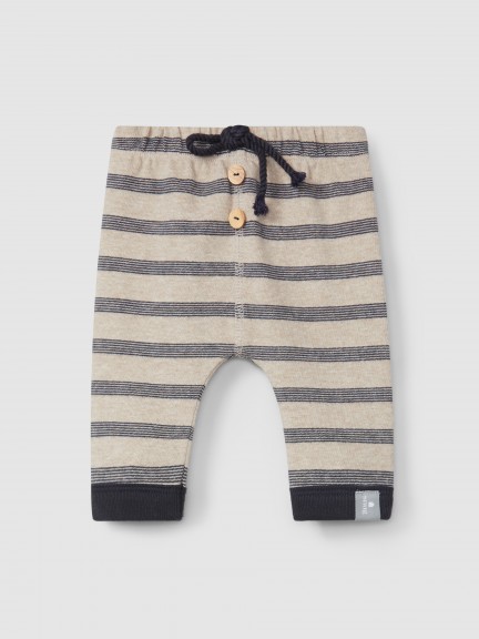 Striped pull-up pants