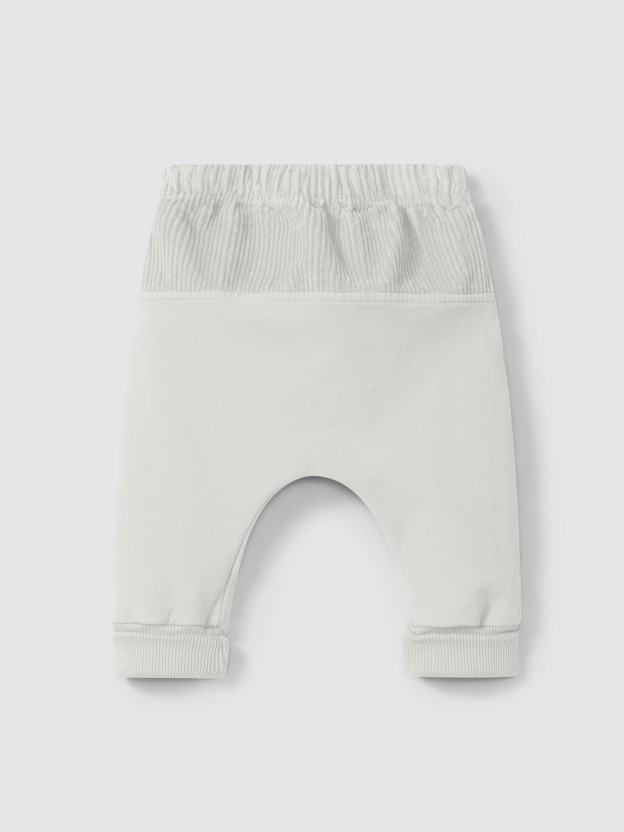 Plush pull-up pants