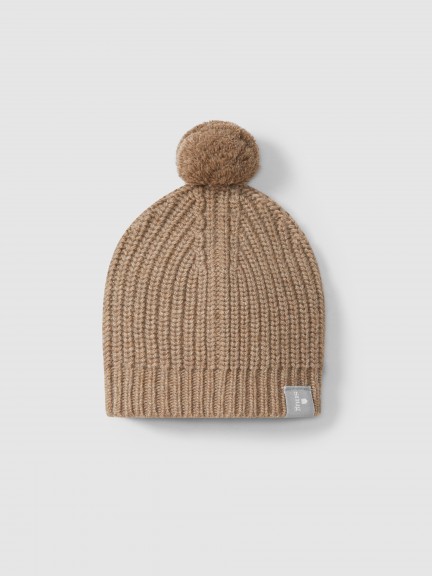 Gorro tricotado pom-pom