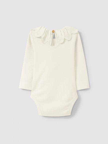 Body cuello de volante bordado inglés Body cuello de volante bordado inglés