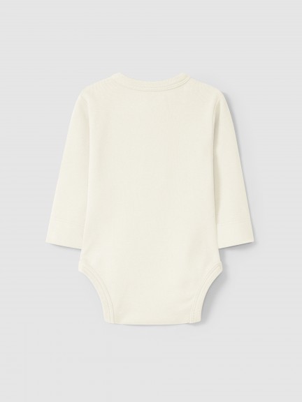 Body sin cuello en punto de algodón orgánico Body sin cuello en punto de algodón orgánico