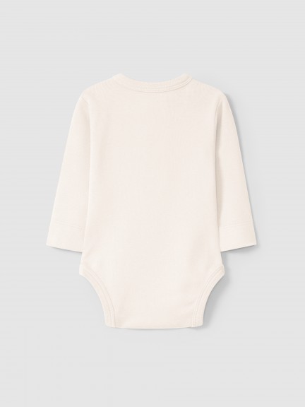 Collarless bodysuit in organic cotton jersey Collarless bodysuit in organic cotton jersey