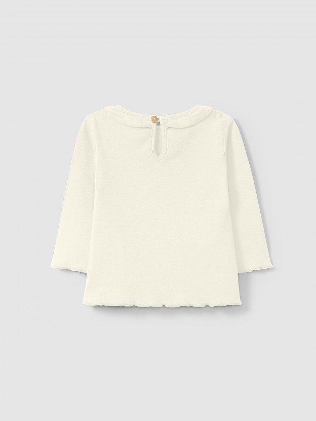 Longsleeve with ruffled collar Longsleeve with ruffled collar