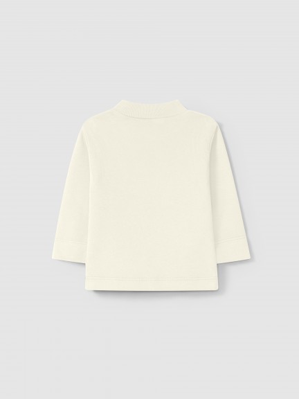 Camiseta cuello alto en algodón orgánico Camiseta cuello alto en algodón orgánico