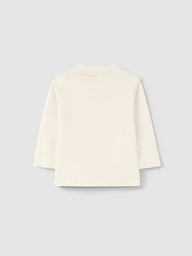 Organic cotton turtleneck sweater